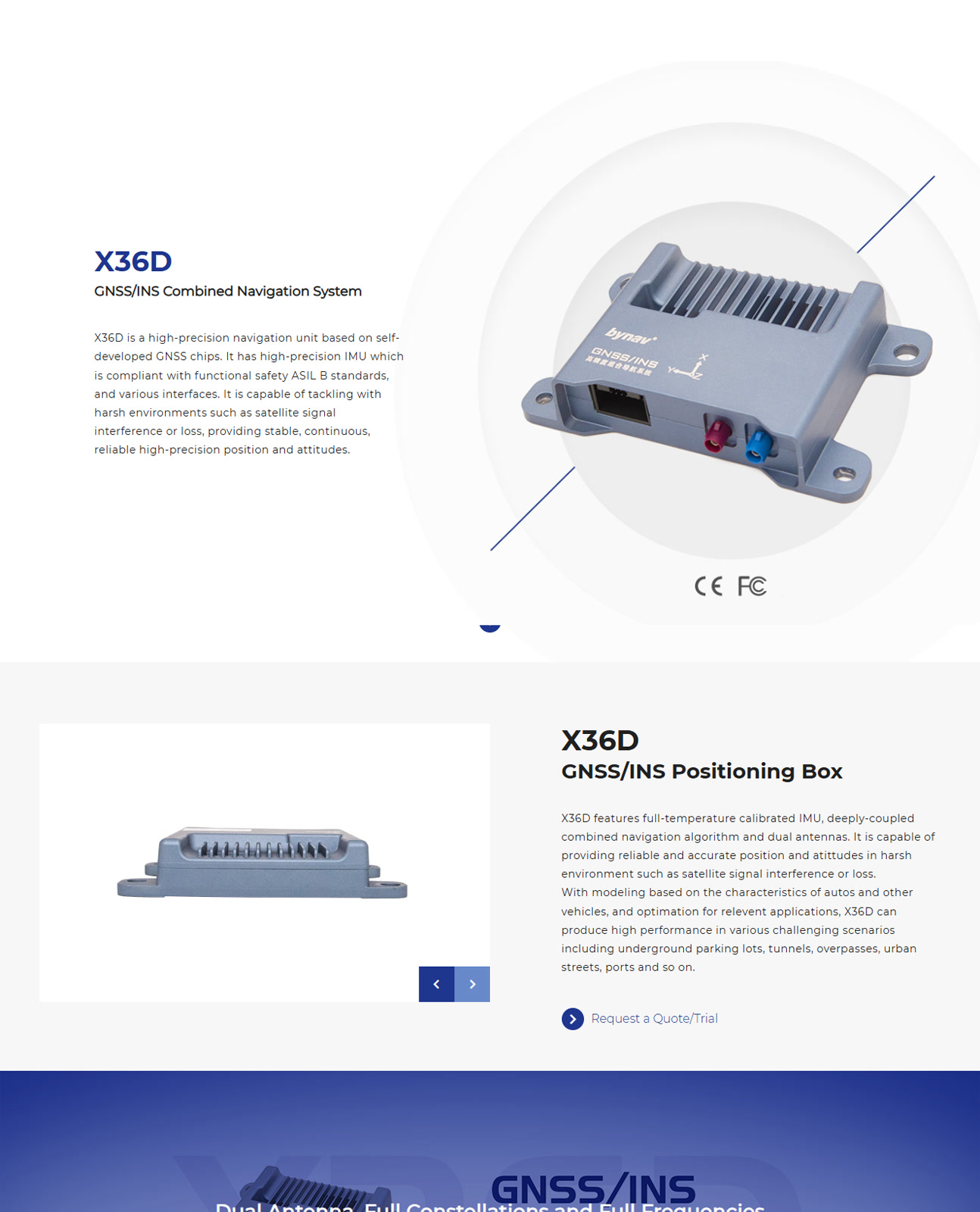 Bynav X36D product overview, positioning capabilities and applications, section 1 of 4