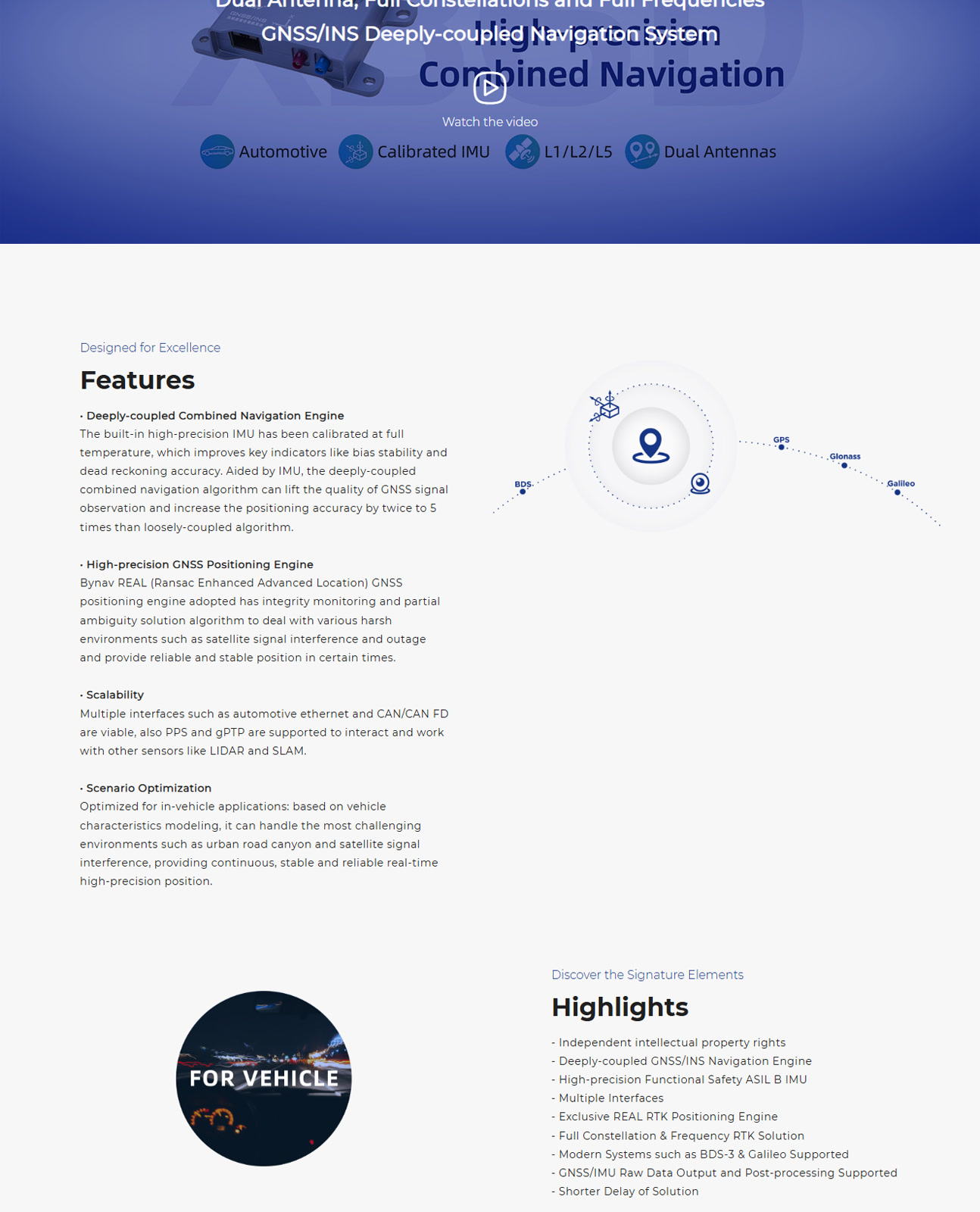 Bynav X36D product overview, positioning capabilities and applications, section 2 of 4