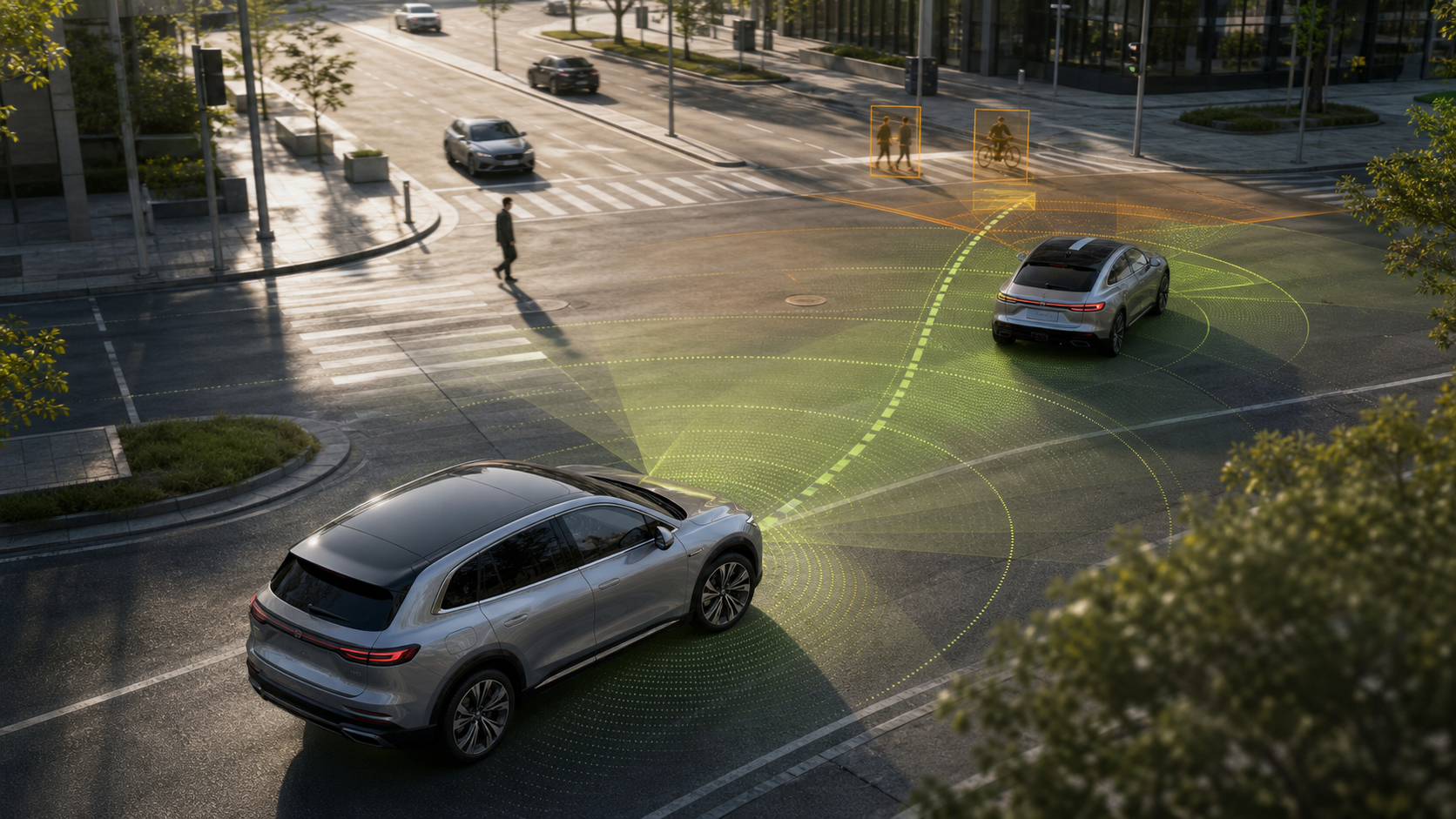 Millimeter-wave radar detecting road users